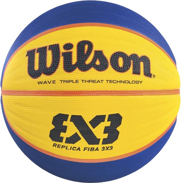 Wilson Pilka do koszykowki FIBA 3X3 Replica WTB1033XB niebiesko-zolta (08083) 08083 (0887768403096) bumba