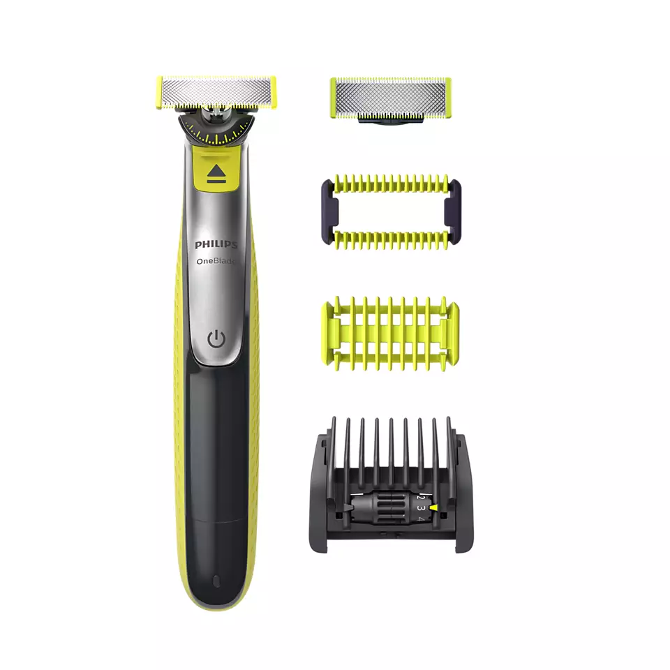 Philips OneBlade 360 Shaver/Trimmer, For Face and Body QP2830/20 Operating time (max) 60 min, Wet & Dry, Lithium Ion, Black/Yellow Vīriešu skuveklis