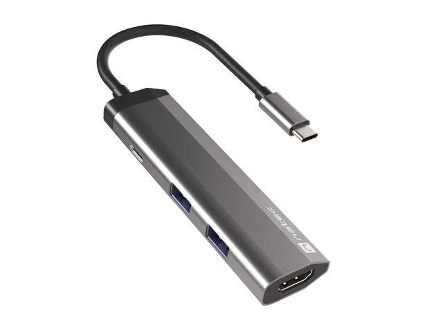 Multi Port Fowler Slim USB-C PD, 2x USB 3.0 dock stacijas HDD adapteri