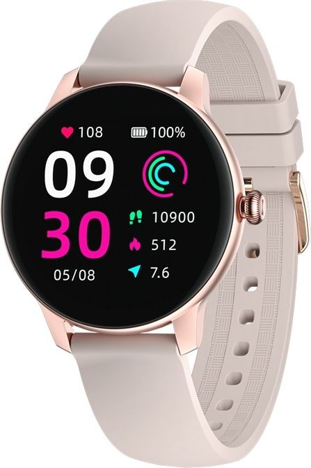 Smartwatch W11L Rose Gold 1.09 180 mAh Viedais pulkstenis, smartwatch