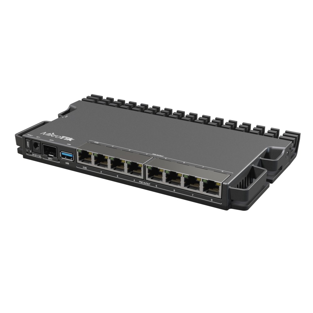 MikroTik RouterBOARD RB5009UPr+S+IN No Wi-Fi, Router Switch, Rack Mountable, 10/100/1000 Mbit/s, Ethernet LAN (RJ-45) ports 7, Mesh Support komutators