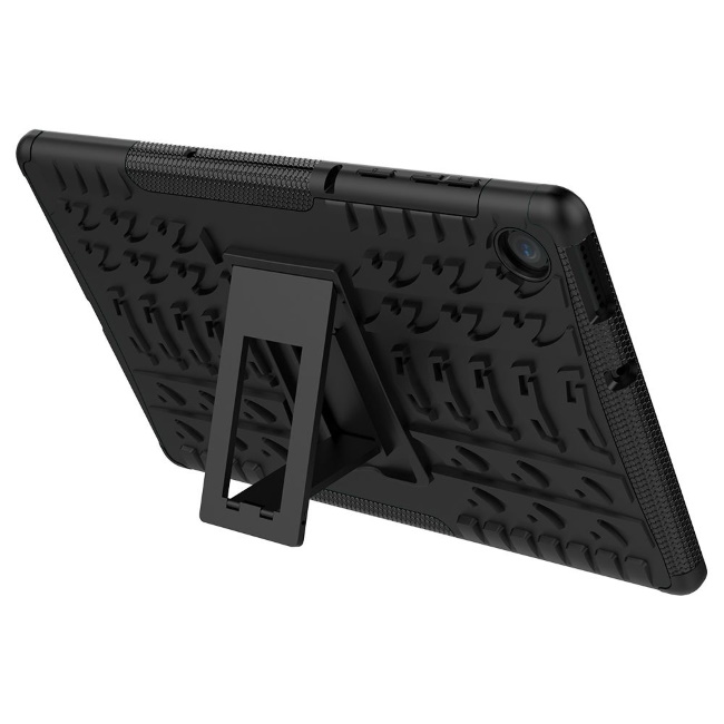 TakeMe Armorlok Planšetdatora maks-apvalks ar stendu priekš Huawei Media Pad T5 10'' Black planšetdatora soma