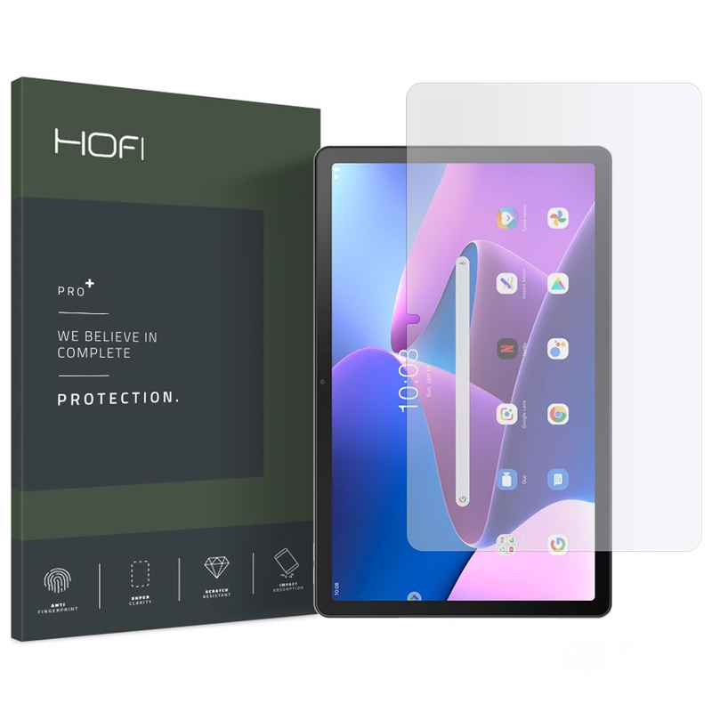 Hofi Aizsargstikls 9H PRO+ ekstra aizsardzība telefona ekrānam Lenovo Tab M10 Plus 10.6'' Gen3 TB125 / TB128 aizsardzība ekrānam mobilajiem telefoniem