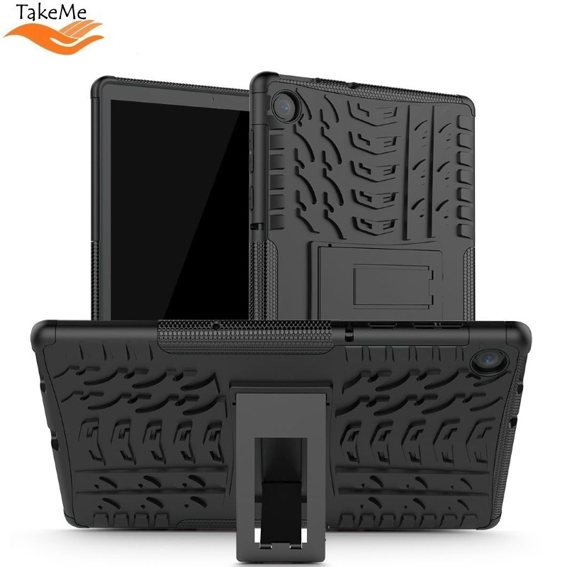 TakeMe Armorlok Planšetdatora maks-apvalks ar stendu priekš Huawei Media Pad T5 10'' Black planšetdatora soma