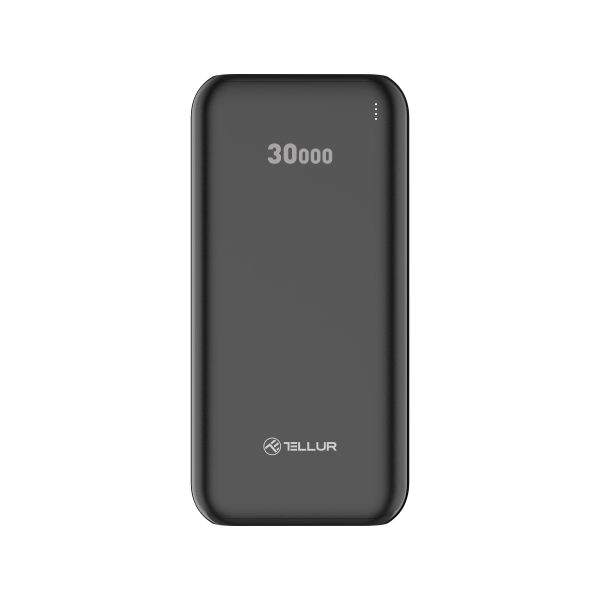 Tellur PBC303 30000mAh black 5949120004121 Powerbank, mobilā uzlādes iekārta