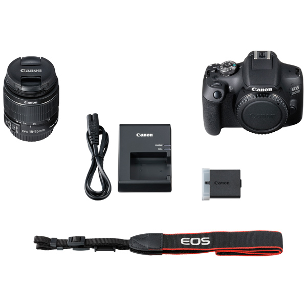 Canon EOS 2000D Kit + EF-S 18-55 IS II Spoguļkamera SLR