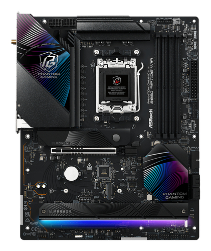 Asrock Phantom Gaming B850 Riptide ATX AM5 Socket DDR5 pamatplate, mātesplate