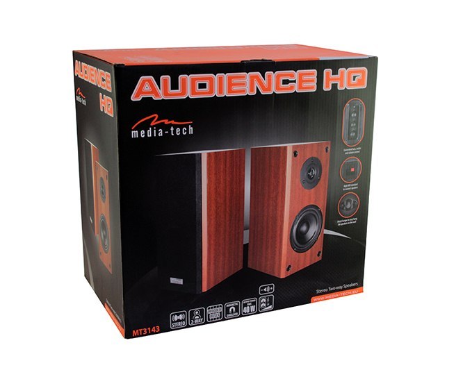 Media-tech AUDIENCE HQ MT3143 is a set of two-way stereo speakers with 40W RMS output power datoru skaļruņi