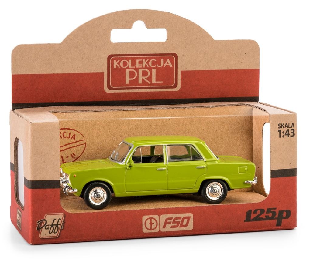 Pojazd PRL FIAT 125P - Zielony K-586 (5905422115866) Rotaļu auto un modeļi