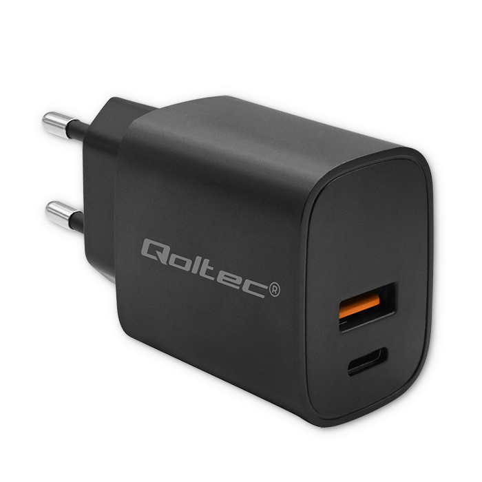 GaN POWER PRO charger 1xUSB C, 1xUSB, 30W iekārtas lādētājs