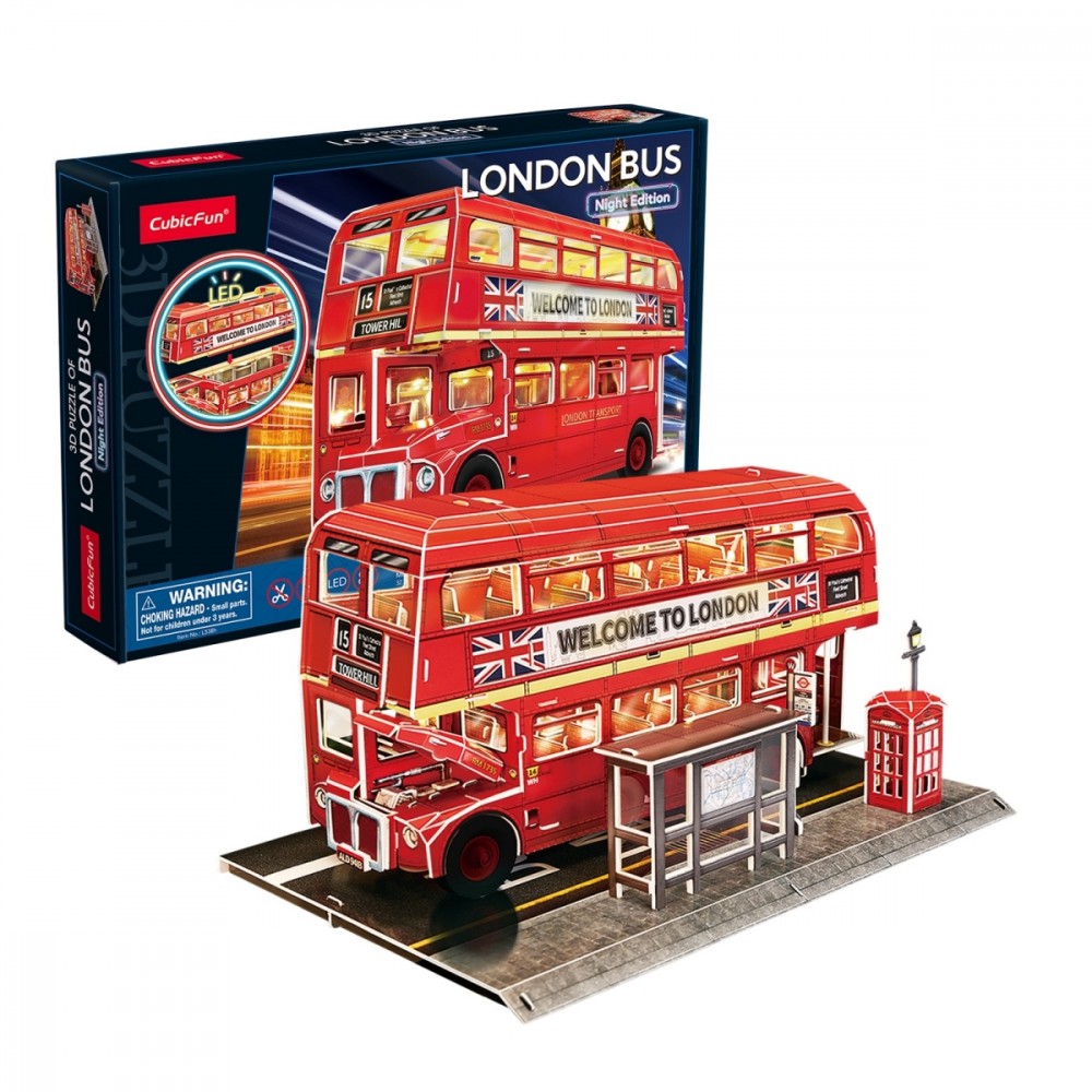 3D Puzzle London Bus L538H Cubic Fun puzle, puzzle