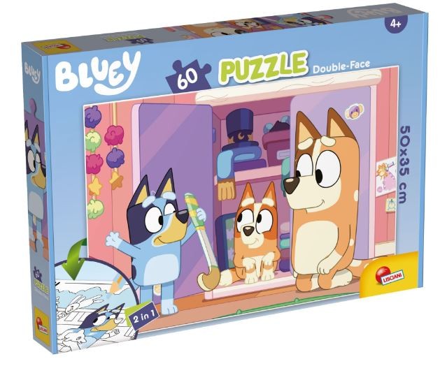 Bluey puzzles plus 60 pcs puzle, puzzle