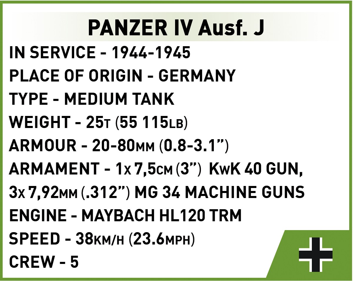 Blocks Panzer IV Ausf. J 3097 (5902251030971) konstruktors