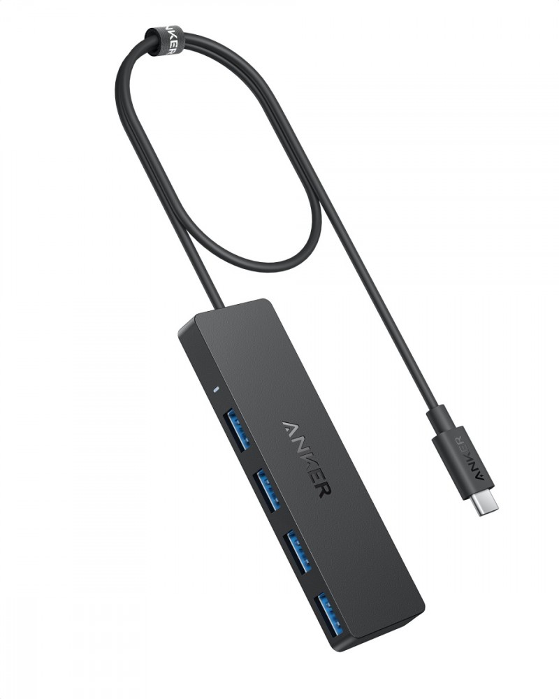 Hub Anker USB-C  4 w 1  5Gbps czarny USB centrmezgli
