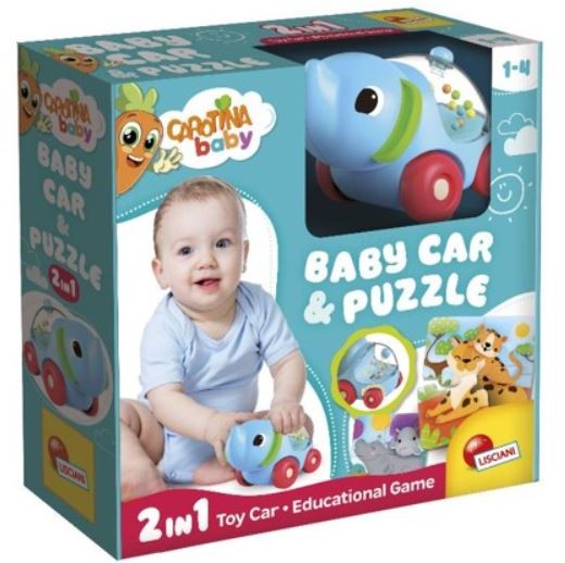 Carotina Baby - Elephant car and puzzle 304-102280 (8008324102280)