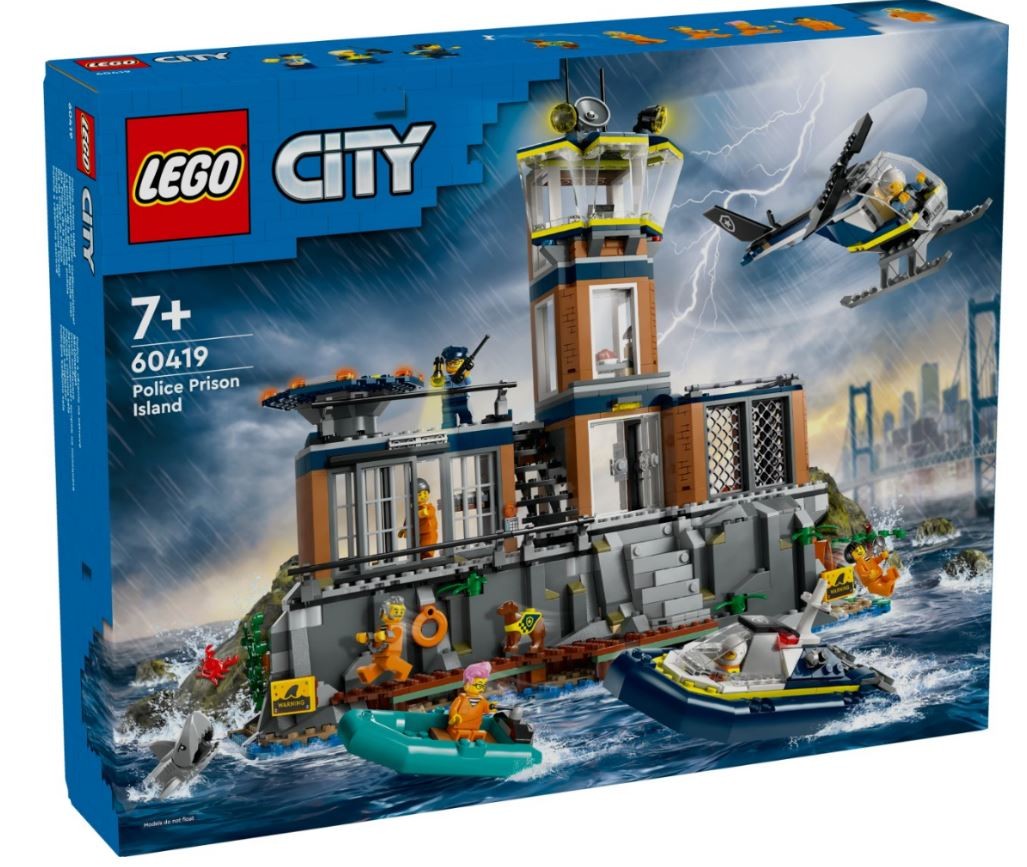 LEGO City 60419 Police Prison Island LEGO konstruktors