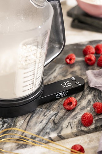 Adler Kitchen scale with a measuring cup AD 3178 Maximum weight (capacity) 5 kg, Accuracy 1 g, Black Svari