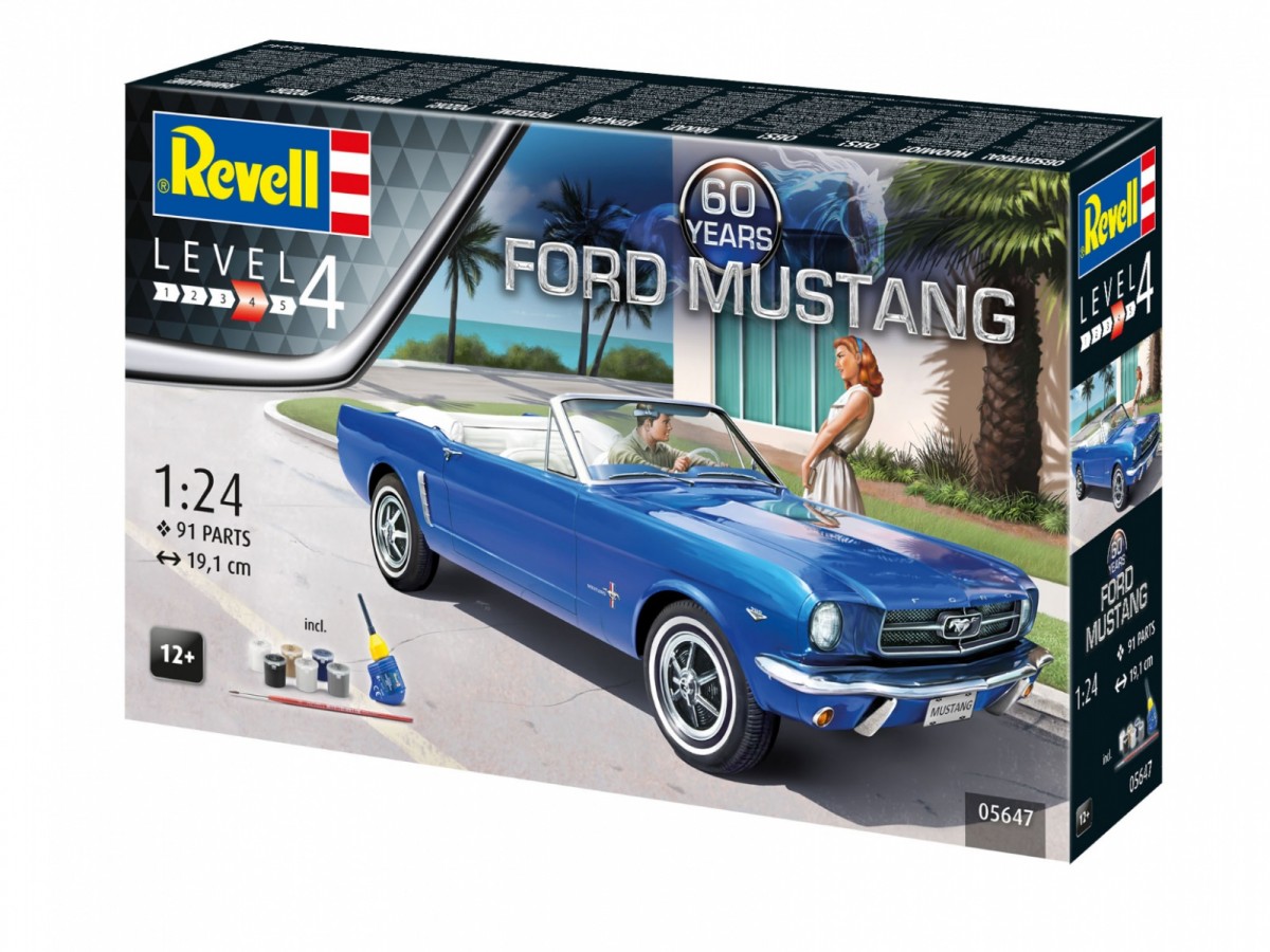 60th Anniversary Ford Mustang 1/24 Gift Set 05647 (4009803056470) Rotaļu auto un modeļi