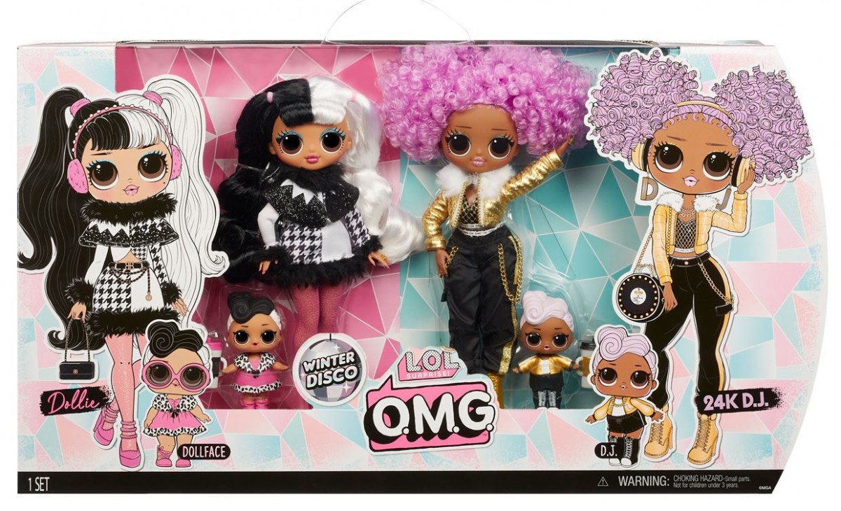 L.O.L. doll set Surprise Winter Disco OMG Dollie & 24K DJ 426165-INT (0035051426165) bērnu rotaļlieta