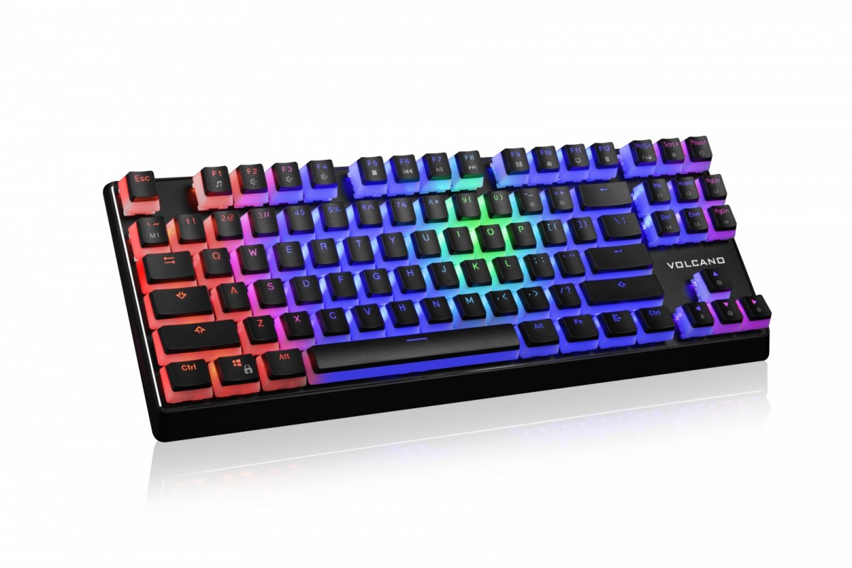 WIRED MECHANICAL RGB KEYBOARD VOLCANO klaviatūra