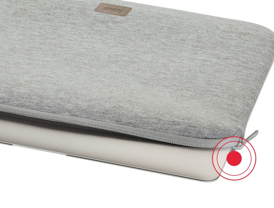 Laptop sleeve Jersey 13.3 light grey portatīvo datoru soma, apvalks