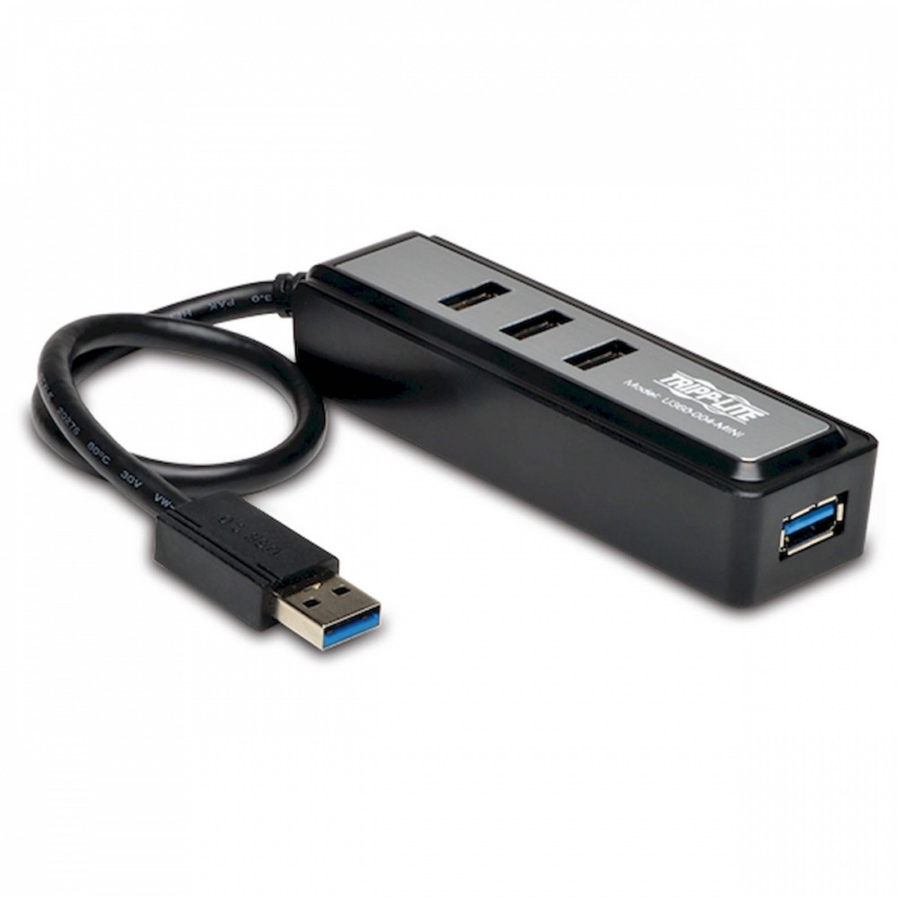MINI 4PT USB 3.0 SS HUB W/CBL U360-004-MIN USB centrmezgli
