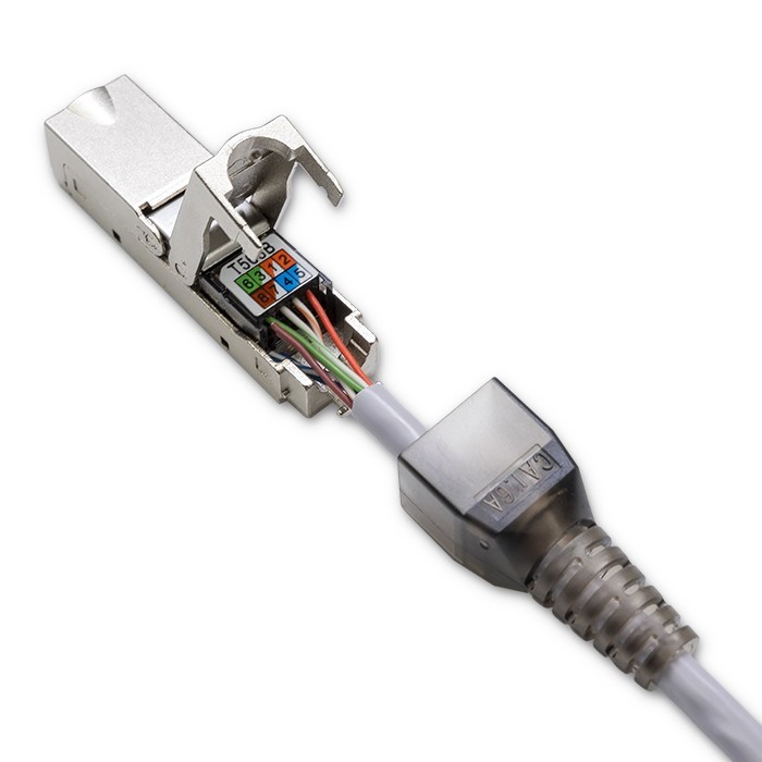 RJ45 toolless STP plug CAT6A, JACK PIN 54541 (5901878545417)