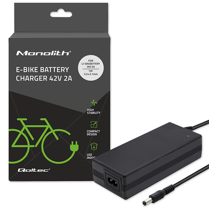 Charger for ebike batteries 36V, 42V, 2A iekārtas lādētājs