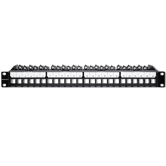 Patch panel for 19inches RACK,24ports,1U,UTP Serveru aksesuāri