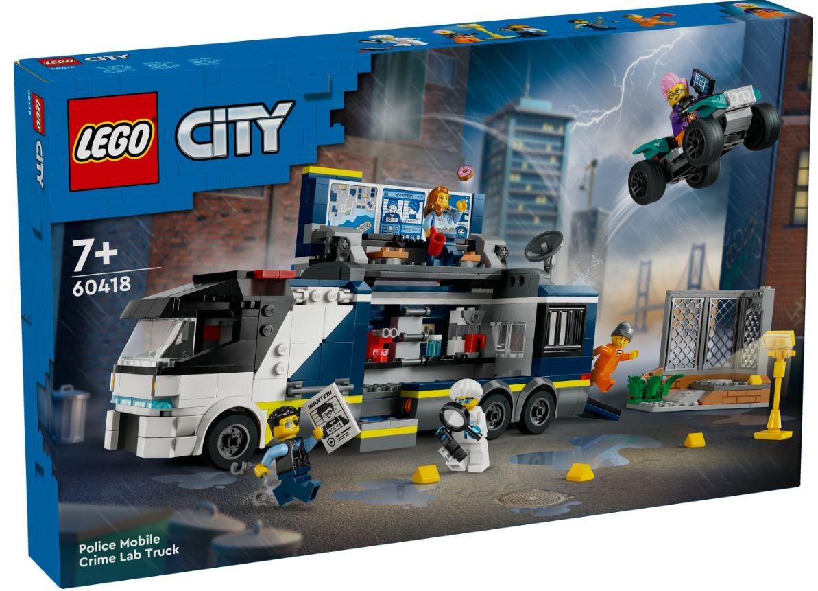 LEGO City 60418 Police Mobile Crime Lab Truck LEGO konstruktors