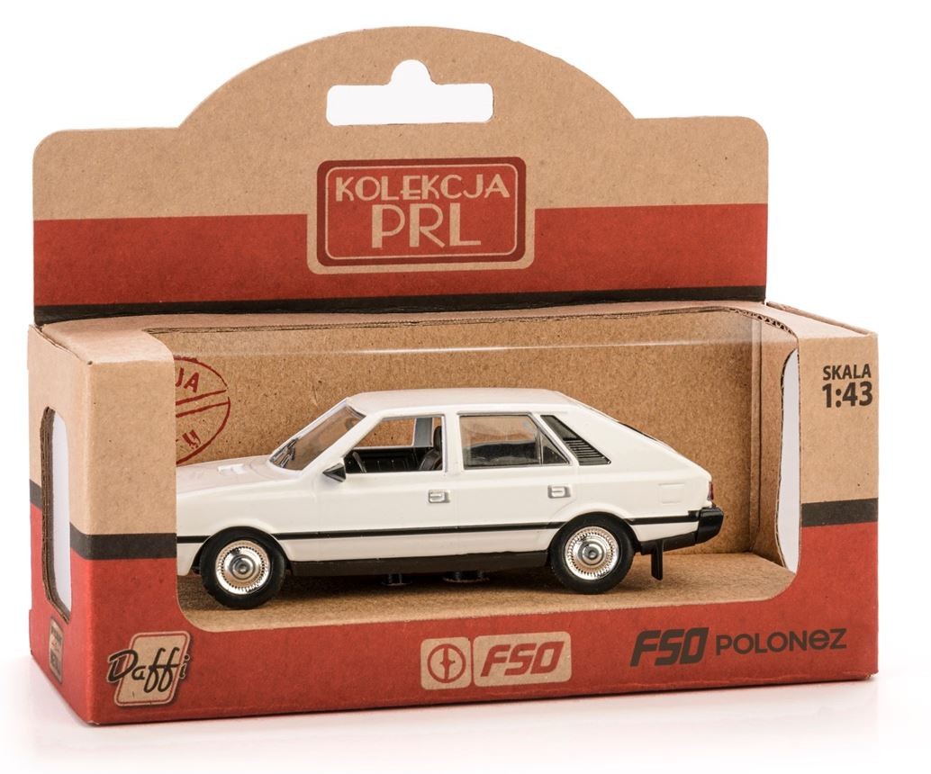 Pojazd PRL FSO POLONEZ- Bialy K-579 (5905422115798) Rotaļu auto un modeļi