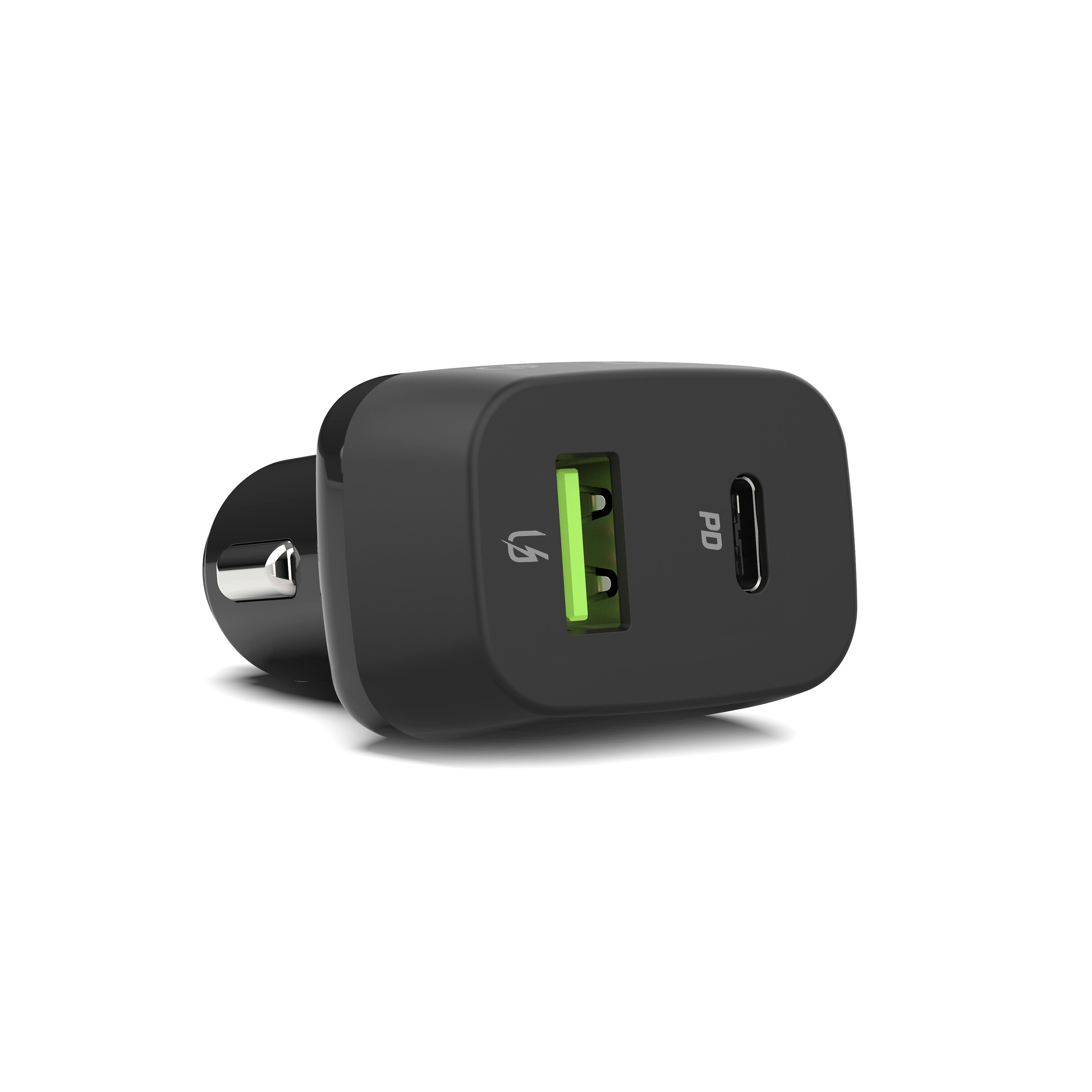 Ladowarka samochodowa Green Cell USB-C Power Delivery + USB Quick Charge 3.0 aksesuārs mobilajiem telefoniem