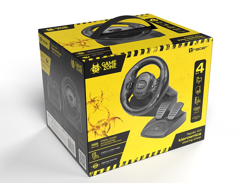 TRACER steering wheel Rayder 4 in 1 spēļu konsoles gampad