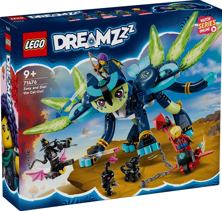 LEGO DREAMZzz 71476 Zoey and Zian the Cat-Owl +DOVANA LEGO® Paukščio lizdas (40639) LEGO konstruktors