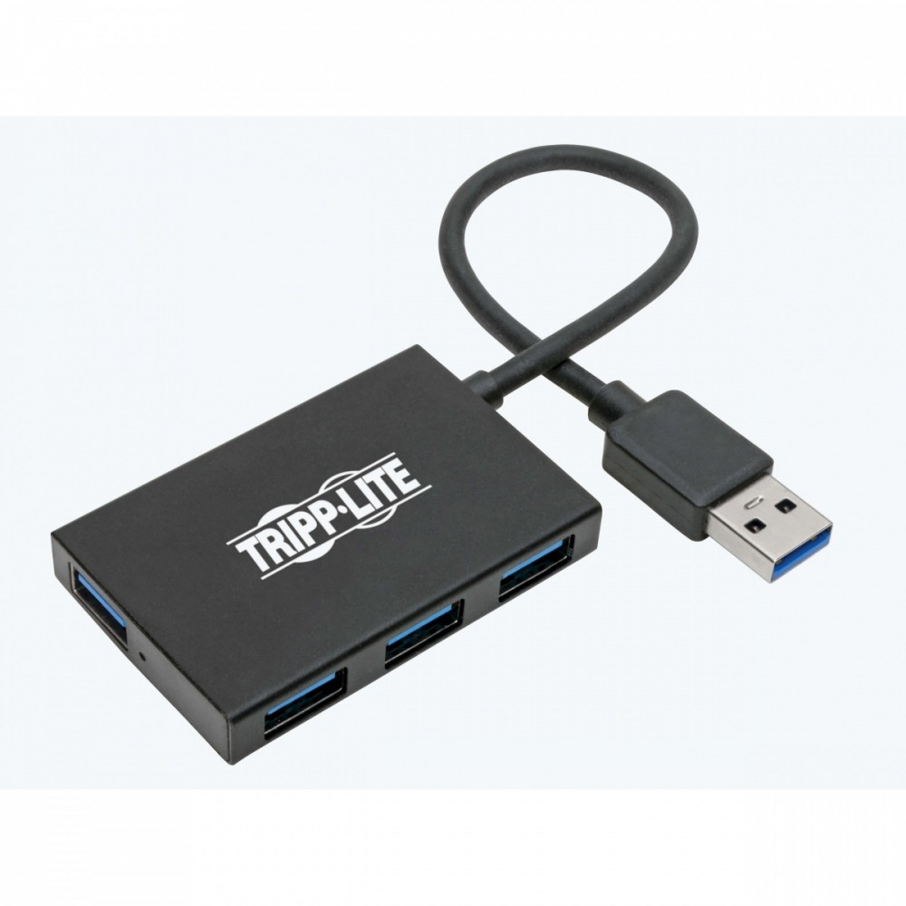 4-Port Slim Portable USB-A Hub - USB 3.2 Gen 1, Aluminum Housing U360-004-4A-AL USB centrmezgli