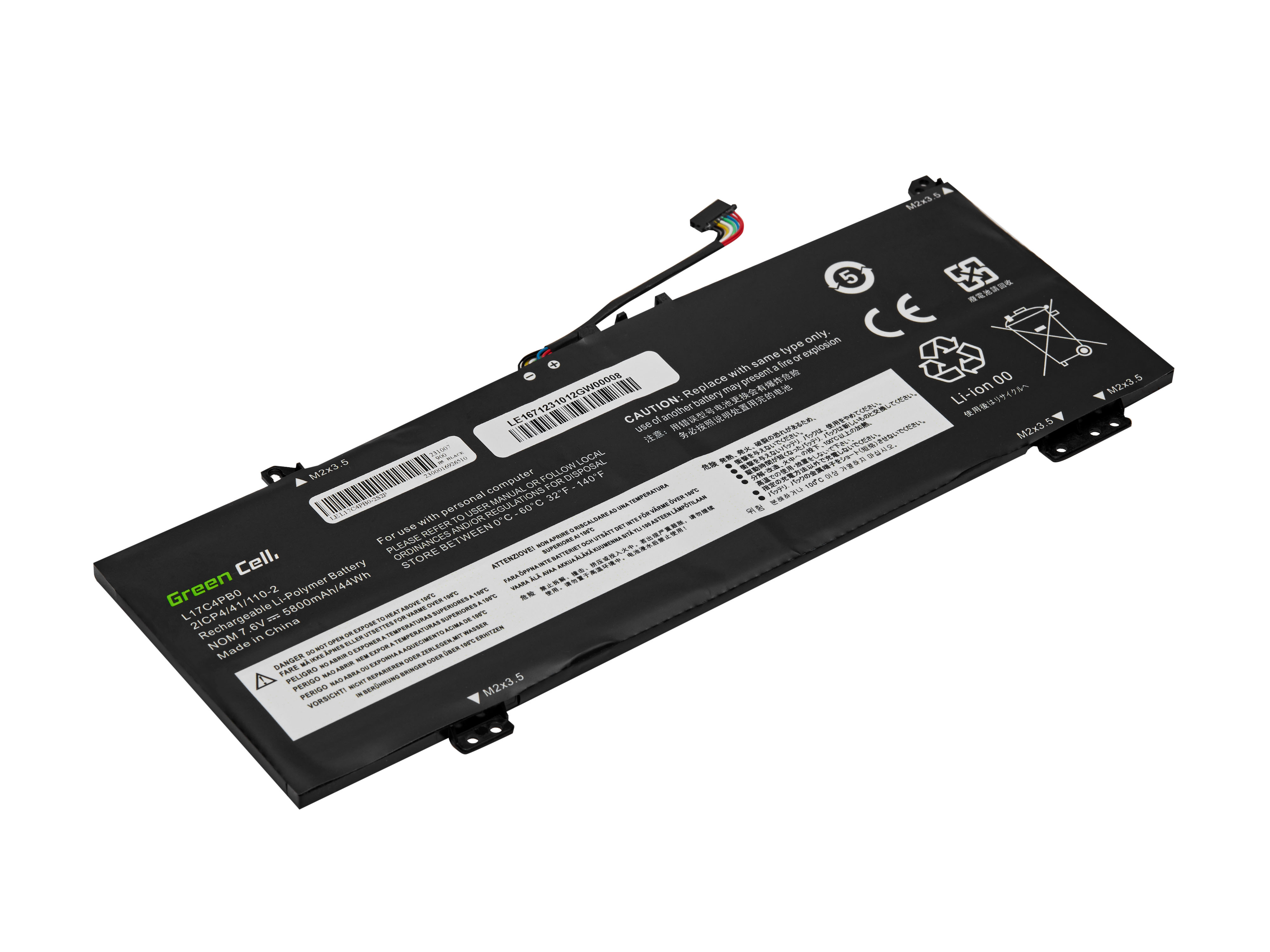 Green Cell Battery L17C4PB0 L17C4PB2 L17M4PB0 L17M4PB2 for Lenovo IdeaPad 530S-14ARR 530S-14IKB Yoga 530-14ARR 530-14IKB akumulators, baterija portatīvajiem datoriem