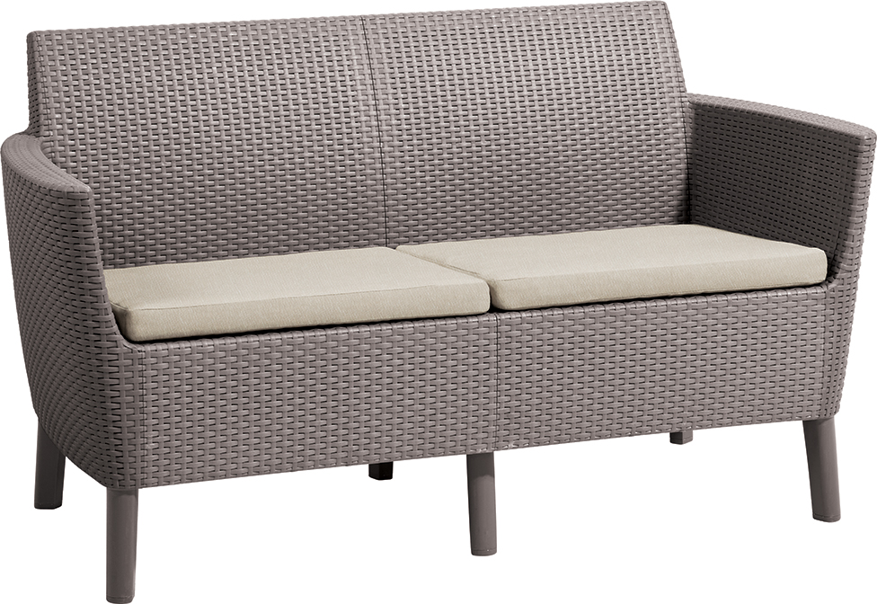 Darza divans divvietigs Salemo 2 Seater Sofa bess 3253921808010 Dārza mēbeles