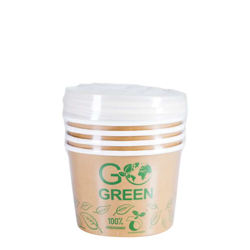 Kompostejamie edienu trauki ar vaciniem Go Green 470ml 5gab./ 0,099kg 4743115008832