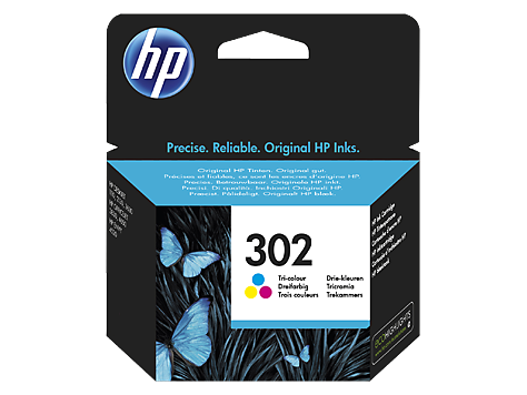 HP 302 Tri-color Original Ink Cartridge kārtridžs