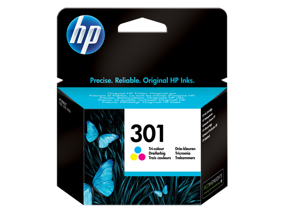 HP 301 Tri-color Original Ink Cartridge kārtridžs