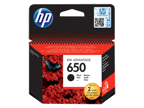 HP 650 Black Original Ink Advantage Cartridge (360 pages) kārtridžs