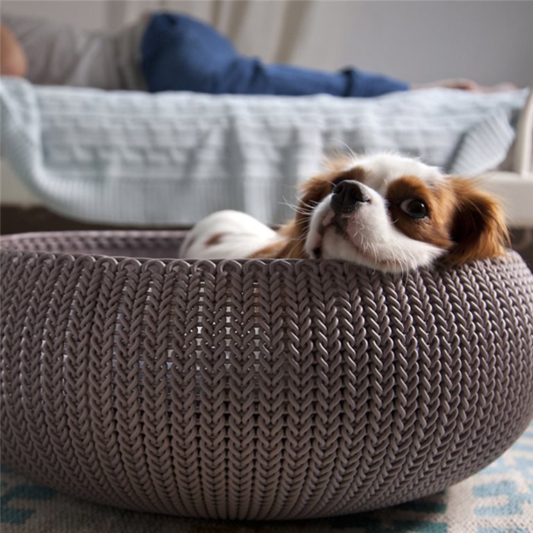 Curver Knit beige animal bed