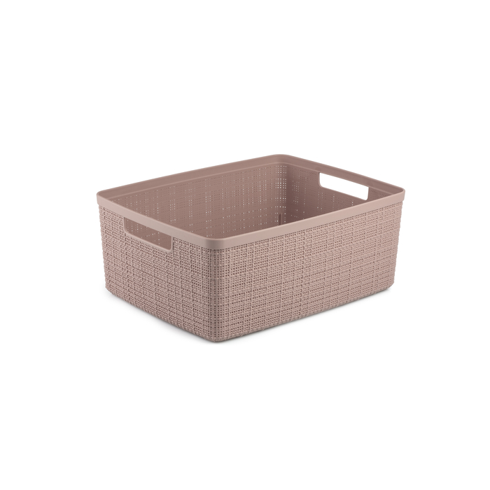 Grozins Jute M 12L 36x28x15cm roza 3253924841434