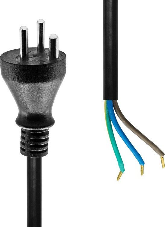 Kabel zasilajacy ProXtend ProXtend Power Cord Denmark to Open End 3M Black kabelis datoram