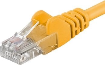 PremiumCord PREMIUMCORD Patch kabel UTP RJ45-RJ45 CAT5e 3m zluta sputp03Y (8592220001285) tīkla kabelis