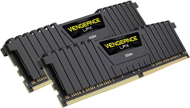 Corsair Vengeance LPX DDR4 16GB (2x8GB) 3200MHz CL16 1.35V XMP 2.0 Black operatīvā atmiņa