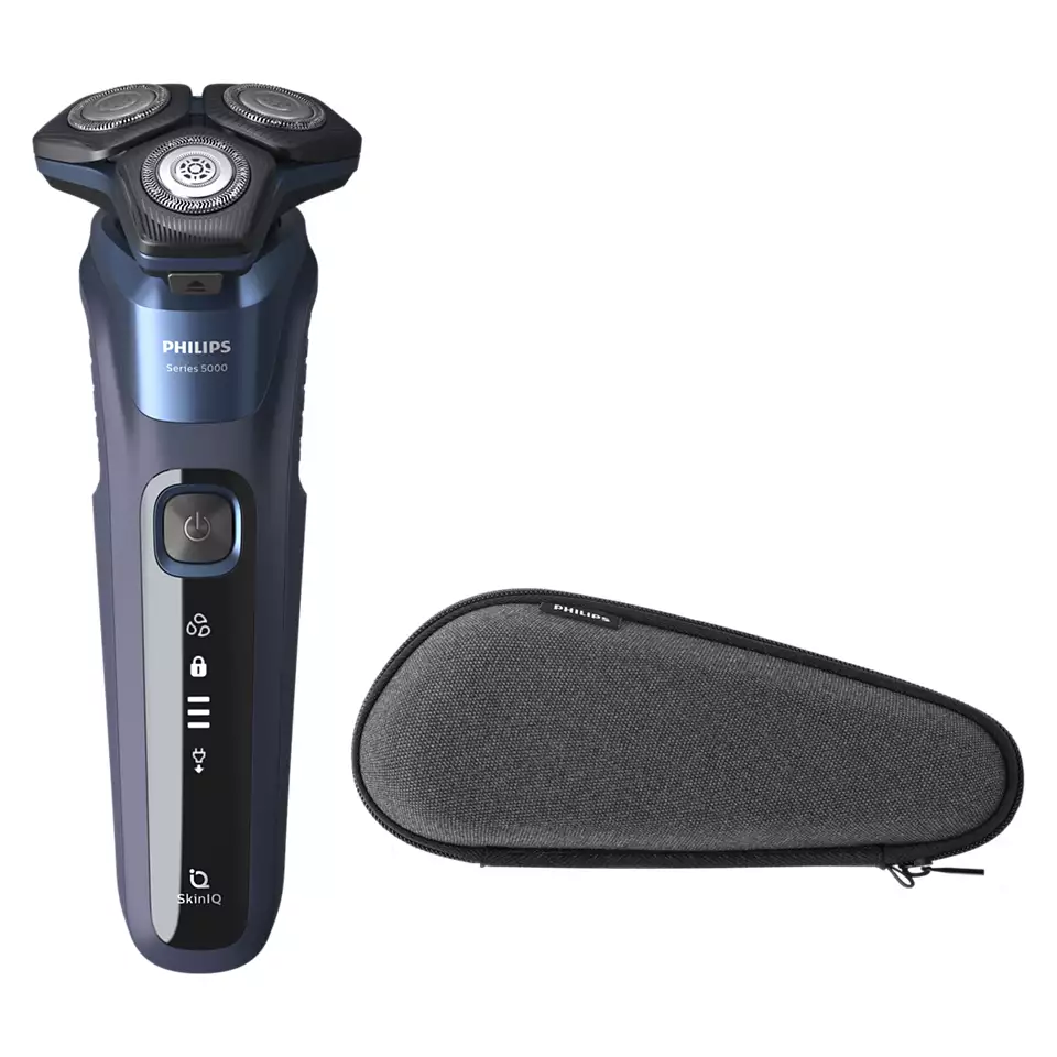 PHILIPS Shaver series 5000 Elektriskais skuveklis mitrai un sausai skūšanai S5585/30 Vīriešu skuveklis