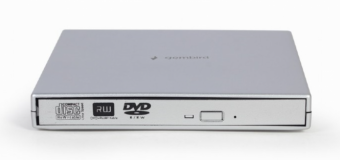 Gembird DVD-USB-02-SV external CD / DVD drive, DVD  plus-minus  RW recorder, silver color diskdzinis, optiskā iekārta