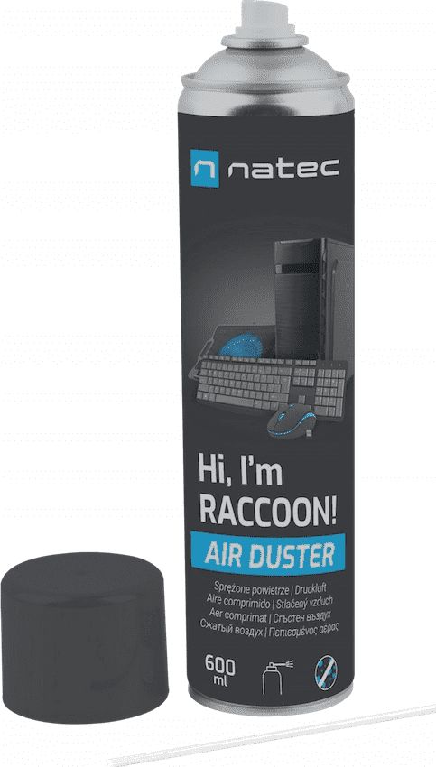 NATEC Compressed air duster Raccoon Air 600ml tīrīšanas līdzeklis