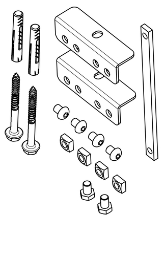 Vogels | Other | PFA 9126 Bracket kit for PFB 34xx | Silver TV stiprinājums